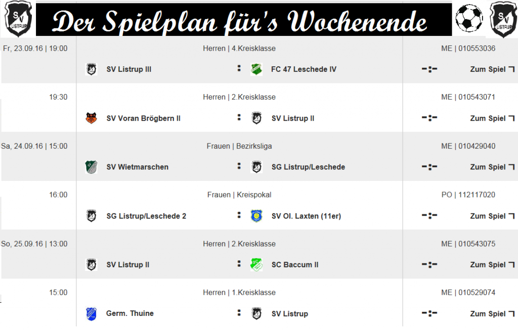 spielplan